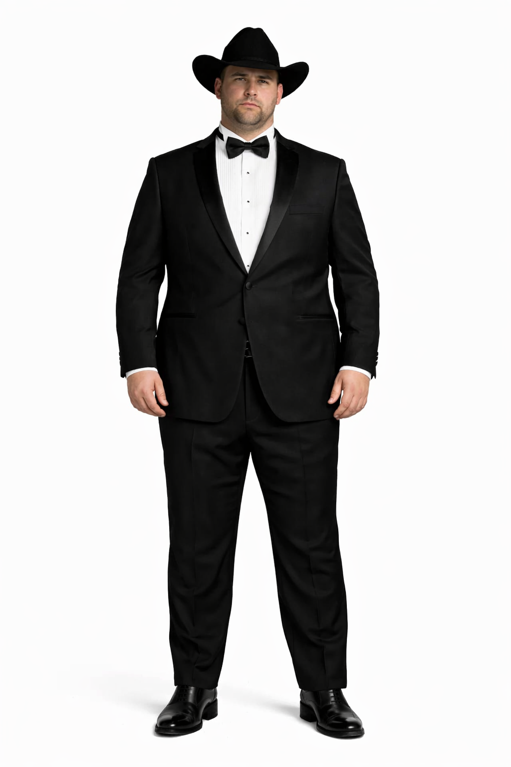 Men's Two Toned Full Lapel Shawl Black Tuxedo wool Fabric Suits