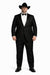 Men's Two Toned Full Lapel Shawl Black Tuxedo wool Fabric Suits