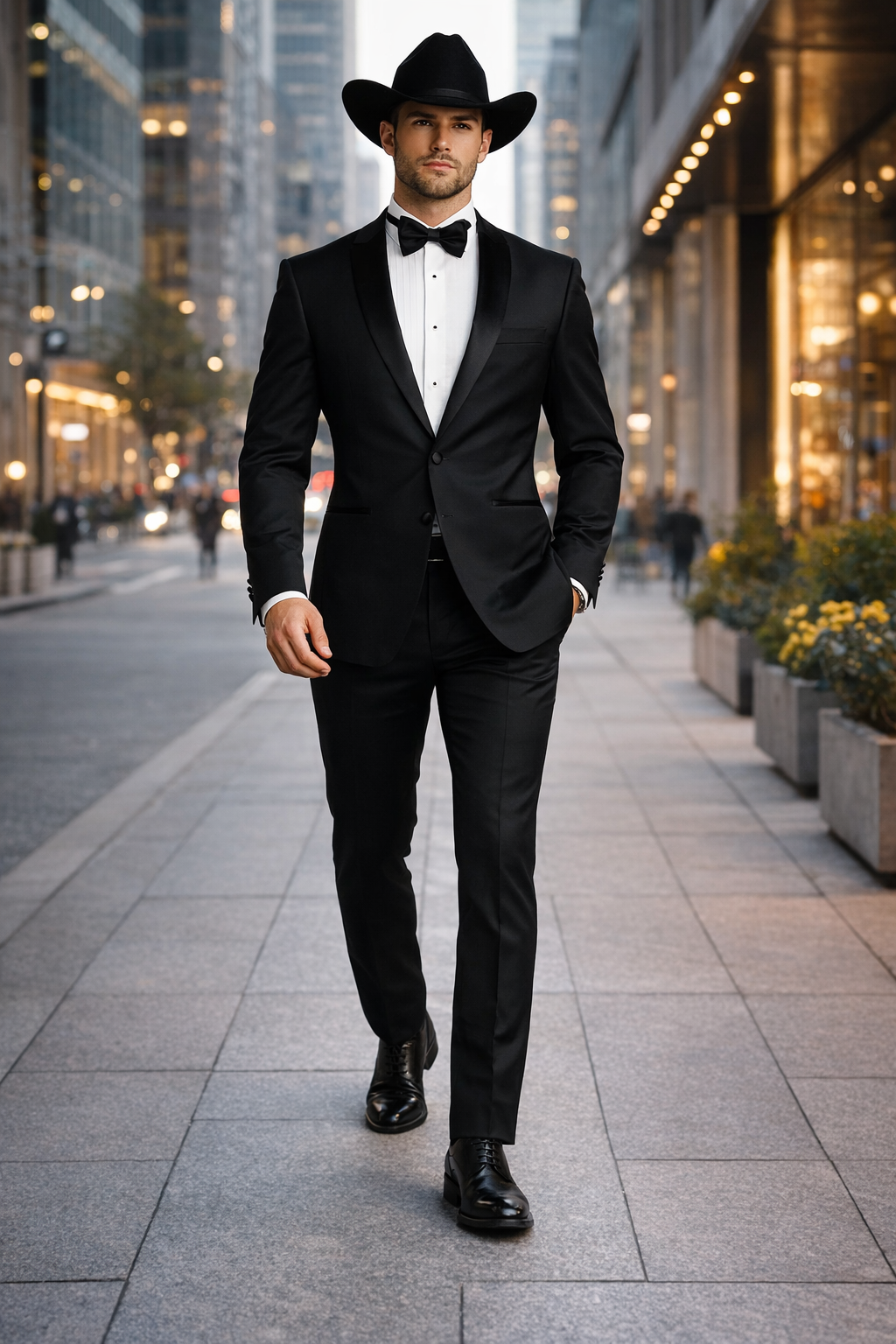 Men's Two Toned Full Lapel Shawl Black Tuxedo wool Fabric Suits