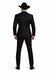 Men's Two Toned Full Lapel Shawl Black Tuxedo wool Fabric Suits