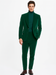 Mens Velvet Suit - Green Suit
