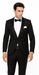 Men's Velvet Suit Lapel Suit - 100% Percent Wool Fabric Suit - Worsted Wool Business Suit