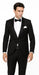 Men's Velvet Suit Lapel Suit - 100% Percent Wool Fabric Suit - Worsted Wool Business Suit
