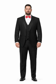 Two Button Three Piece Flat Front Tuxedo