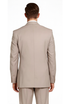 Men's Vitali  Authentic 2 Button Khaki Slim Fit Suit - Image 2