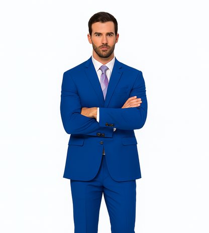 Men's Vitali  Authentic 2 Button Royal Slim Fit Dress Suits for Men - Image 5