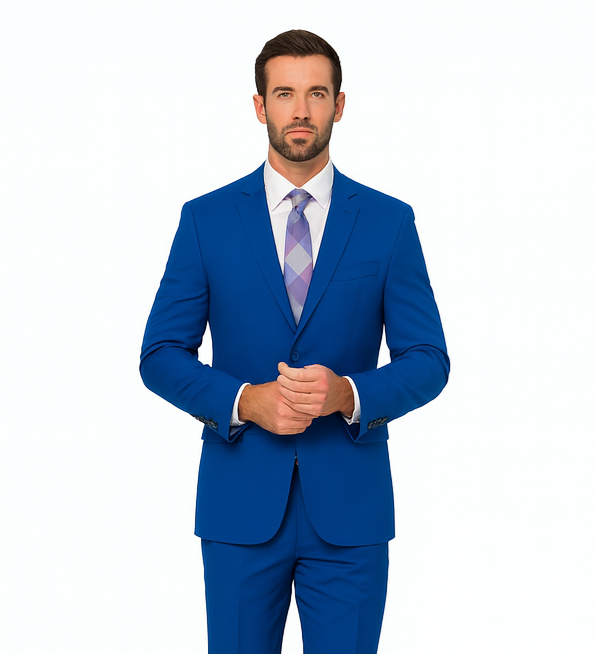 Men's Vitali  Authentic 2 Button Royal Slim Fit Dress Suits for Men - Image 8