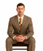Men's Vitali  Authentic 2 Button Tan Slim Fit Suit