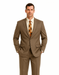 Men's Vitali  Authentic 2 Button Tan Slim Fit Suit