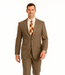Men's Vitali  Authentic 2 Button Tan Slim Fit Suit