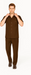 Mens Walking Suit in Color Brown leisure suit causal Matching Shirt and Pants $99