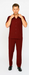 Mens Walking Suit in Color Burgundy leisure suit causal Matching Shirt and Pants $99