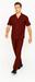 Mens Walking Suit in Color Burgundy leisure suit causal Matching Shirt and Pants $99
