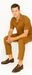 Mens Walking Suit in Color caramel  leisure suit causal Matching Shirt and Pants $99
