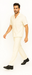 Mens Walking Suit in Color cream leisure suit causal Matching Shirt and Pants $99