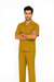 Mens Walking Suit in Color mustard  leisure suit causal Matching Shirt and Pants $99