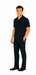 Mens Walking Suit in Color navy  leisure suit causal Matching Shirt and Pants $99