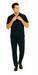Mens Walking Suit in Color navy  leisure suit causal Matching Shirt and Pants $99