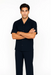 Mens Walking Suit in Color navy  leisure suit causal Matching Shirt and Pants $99