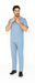 Mens Walking Suit in Color powder blue leisure suit causal Matching Shirt and Pants $99