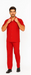 Mens Walking Suit in Color red leisure suit causal Matching Shirt and Pants $99