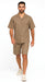 Mens Walking Suits With Shorts + Shorts Oatmeal