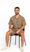Mens Walking Suits With Shorts + Shorts Oatmeal