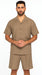 Mens Walking Suits With Shorts + Shorts Oatmeal