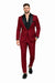 Burgundy Prom Tuxedo - Wedding Suit - Groom Tuxedo Suit