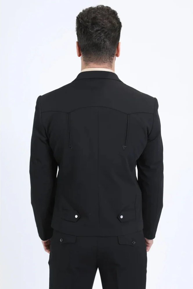 Men's Western Sport Suit - Black - Traje Para Hombre - Image 2