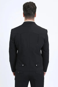 Men's Western Sport Suit - Black - Traje Para Hombre