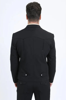 Men's Western Sport Suit - Black - Traje Para Hombre - Image 2