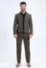 Men's Western Sport Suit - Brown - Traje Para Hombre