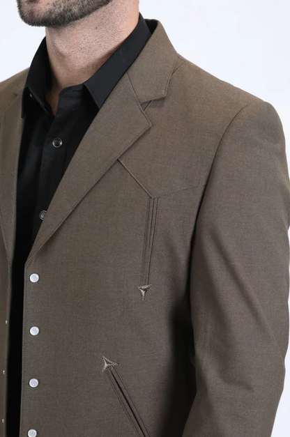 Men's Western Sport Suit - Brown - Traje Para Hombre - Image 5