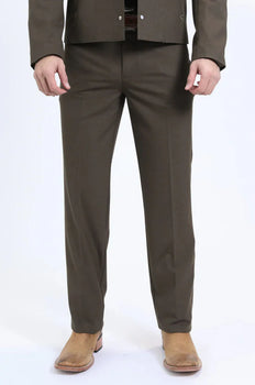 Men's Western Sport Suit - Brown - Traje Para Hombre - Image 6