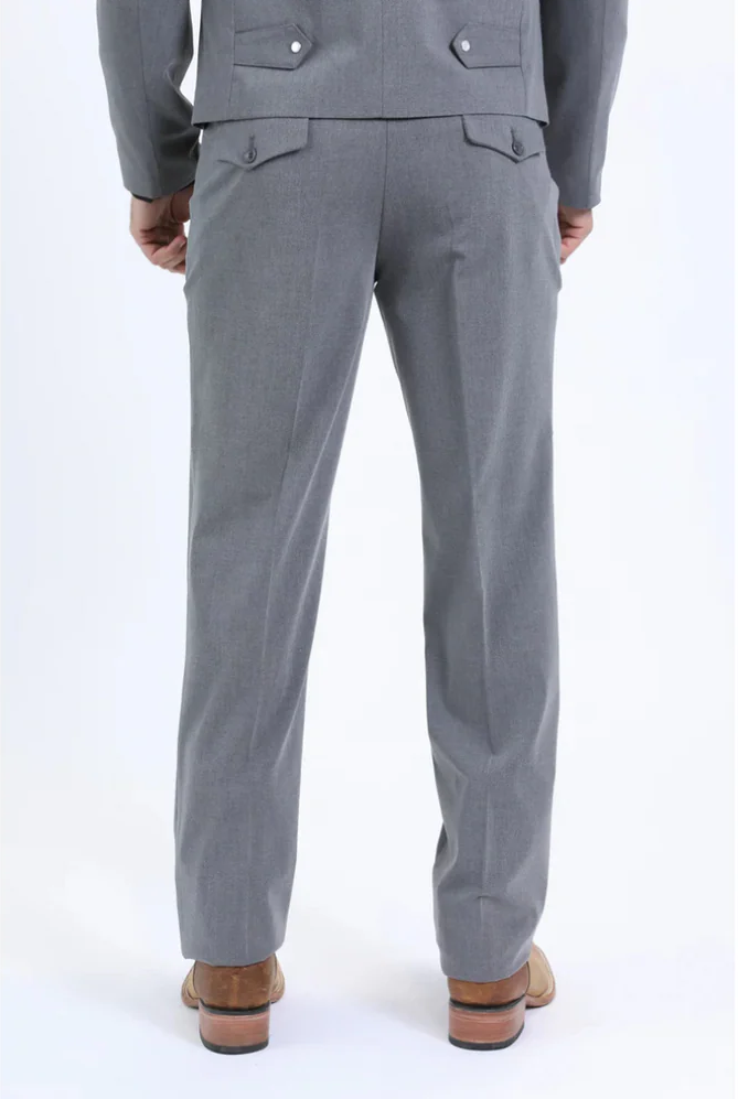 Men's Western Sport Suit - Grey - Traje Para Hombre - Image 3