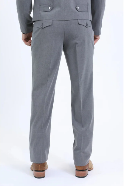 Men's Western Sport Suit - Grey - Traje Para Hombre - Image 3