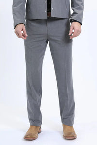 Men's Western Sport Suit - Grey - Traje Para Hombre