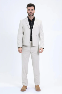Men's Western Sport Suit - White - Traje Para Hombre