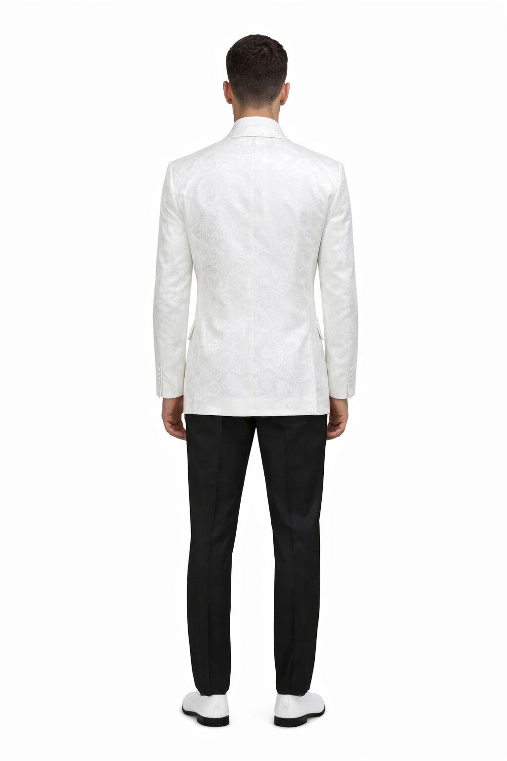 White Unique Men's Floral  Fancy