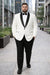 Mens Big and Tall Blazer - White Plus Size Tuxedo Jacket