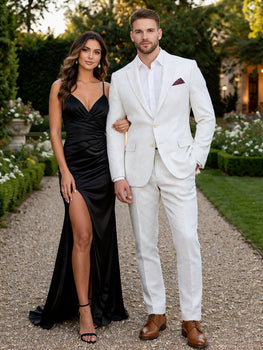 White on White Seersucker Suit - Shadow Pinstripe
