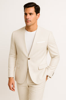 collarless dress shirt with blazer Collarless Shirt with Suit