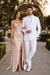 Men's Double Breasted Summer Seersucker Suit in White Pinstripe by Alberto Nardoni