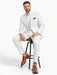 White on White Seersucker Suit - Shadow Pinstripe