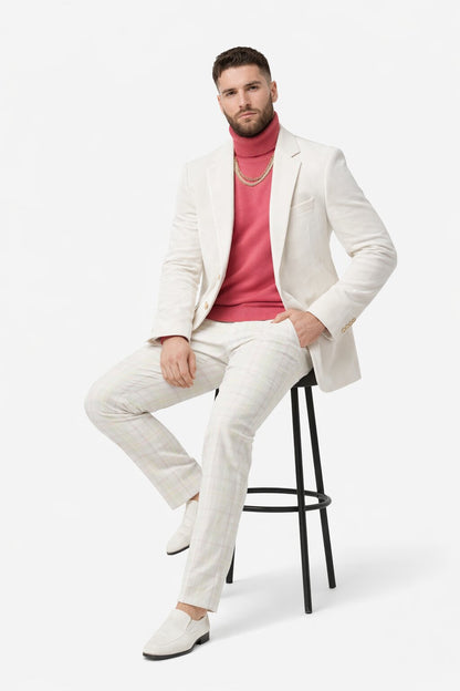 White Velvet Suit Jacket for Every Occasion Modern Fit