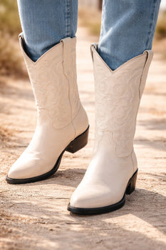 Los Altos Men's Winter white Genuine Elk Leather J Toe Boots