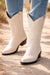 Los Altos Men's Winter white Genuine Elk Leather J Toe Boots