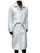 Men's White Wool Belted Long Coat – Classic Overcoat for Formal Wear, Wedding Full length