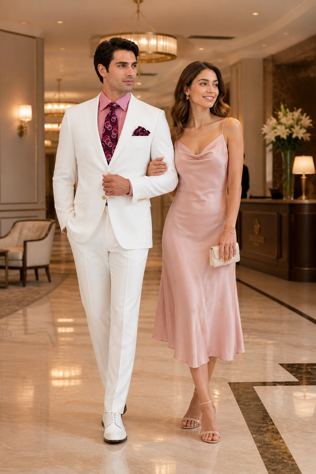 Men's White  100% Linen Two Piece Regular Fit Suit Flat Front Pants - Mens Linen Suit